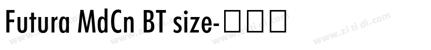Futura MdCn BT size字体转换
